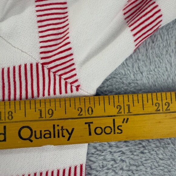 Lacoste Stripped Sweater White / Red Women’s Size M - Picture 10 of 10